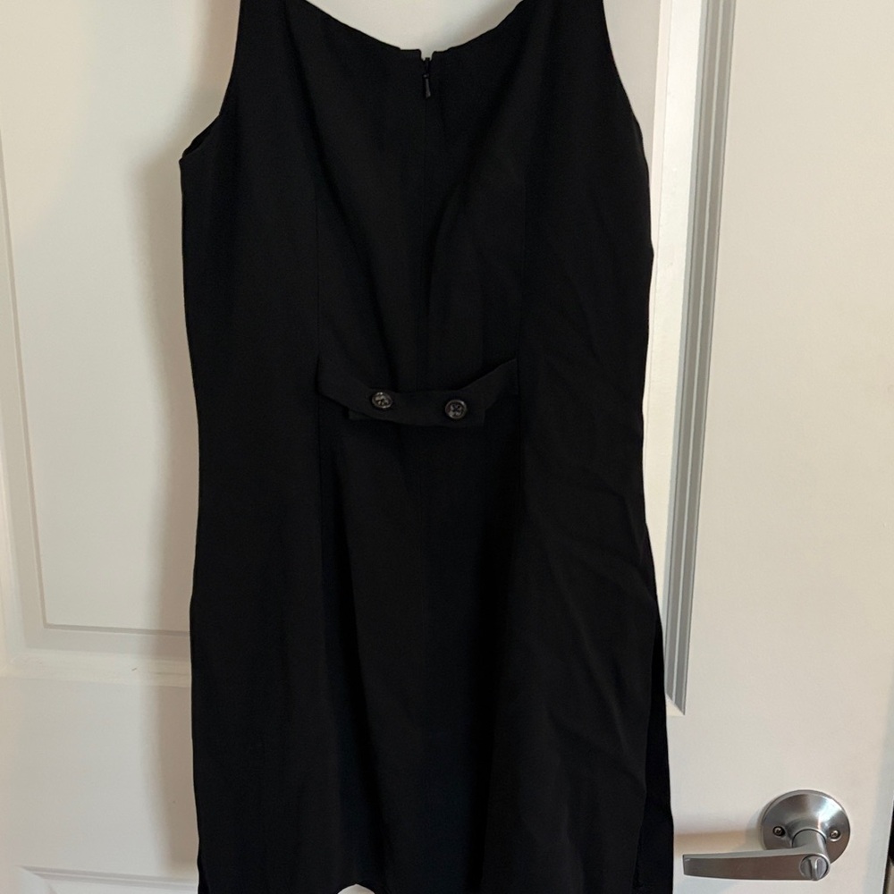 Banana Republic Black Sleeveless Romper | Wide Strap Back Zip - Picture 4 of 5